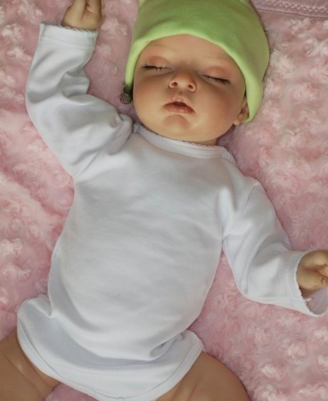 Bawełniane body z długim rękawkiem. Cena: 10GBP.